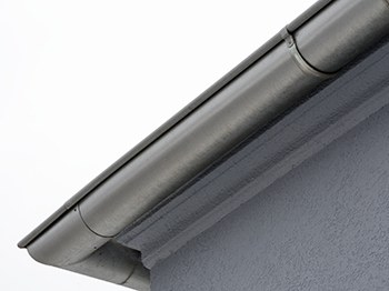 Aluminum Gutter on Roof