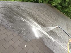 Chlorine-based roof cleaner clears algae and debris